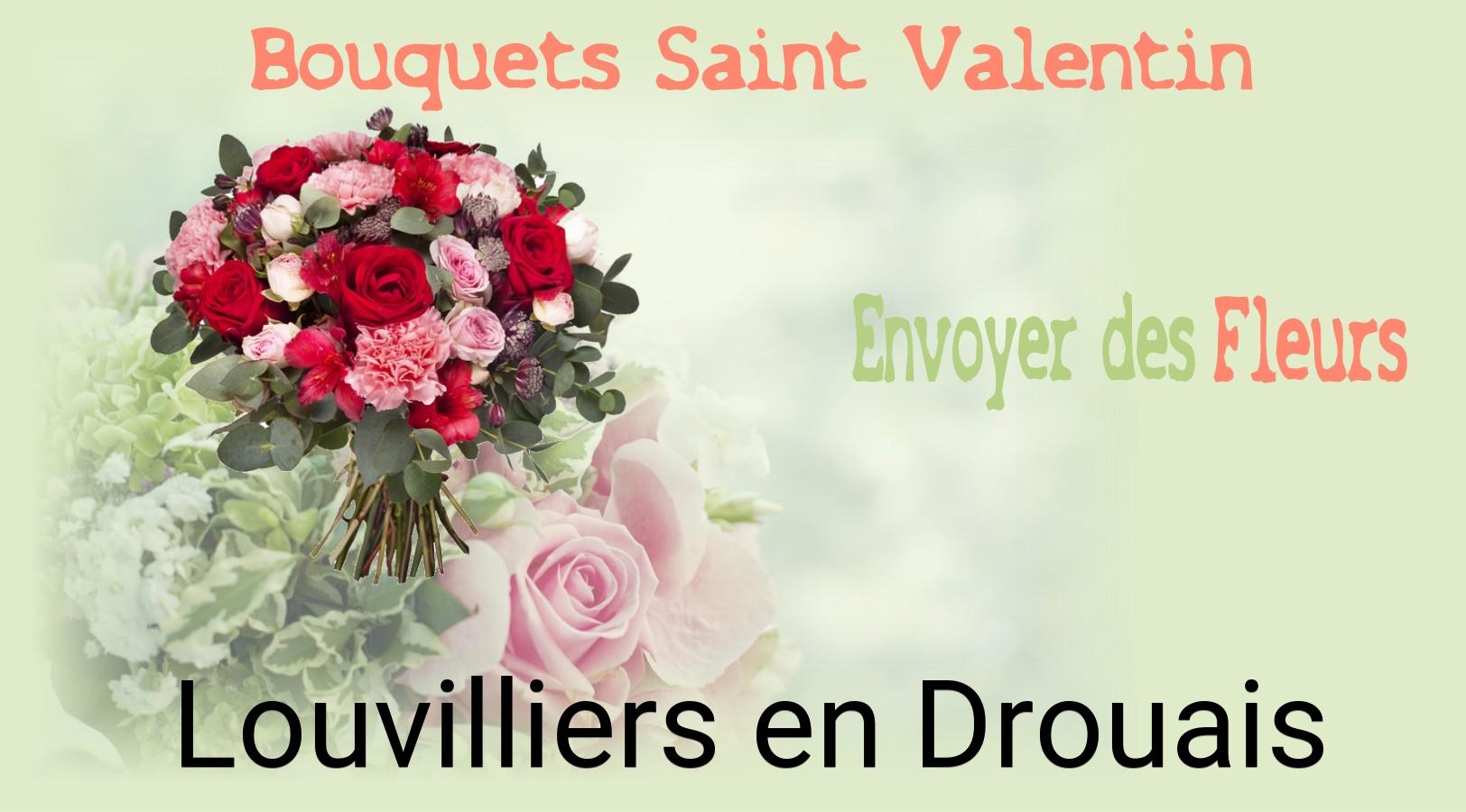 Roses de Saint-Valentin livrées à Louvilliers-en-Drouais